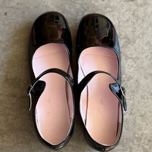 Nina Black Patent Mary Jane Dress Shoes - Girls Size 3M, Eur Size 34